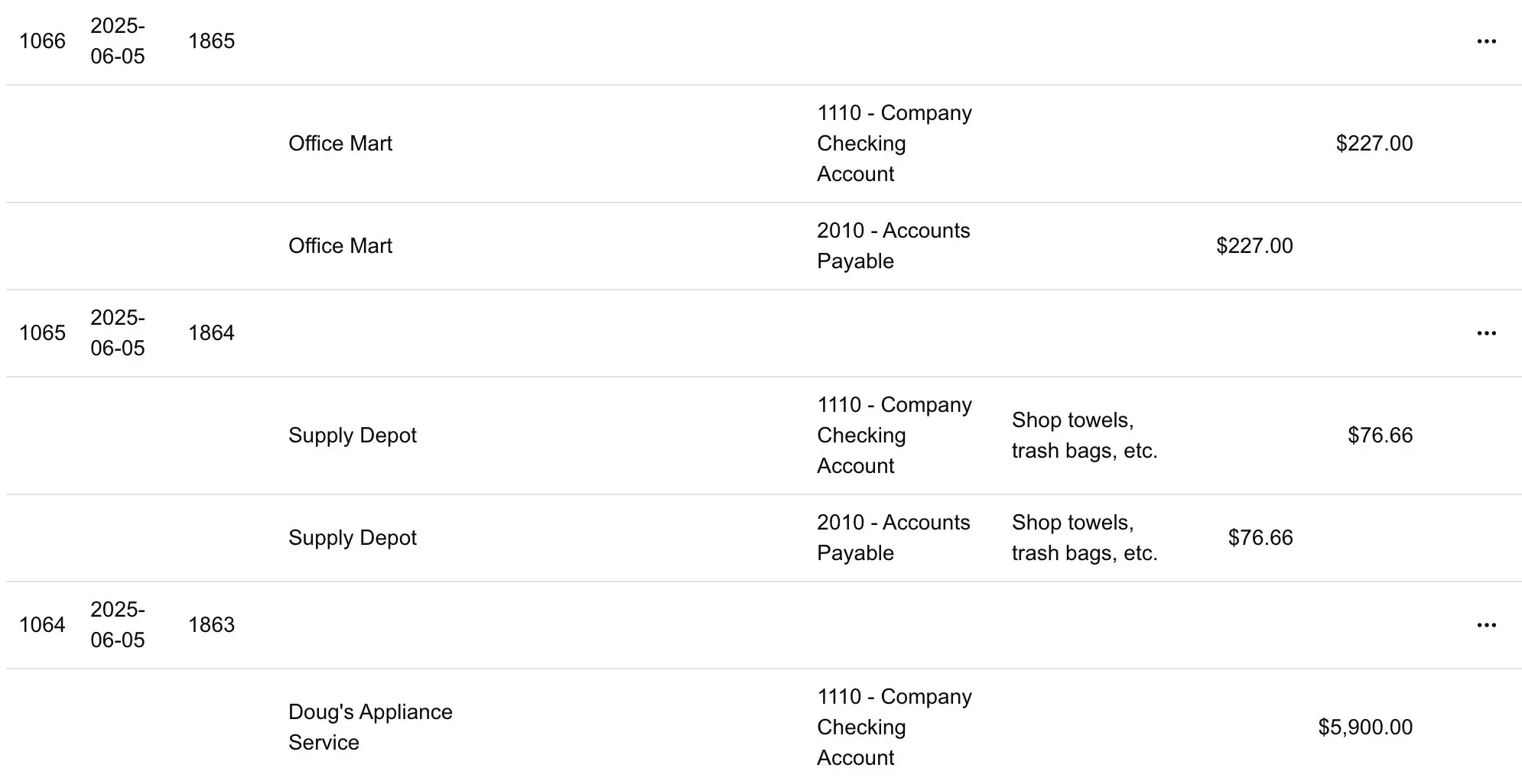 accounting software expenses