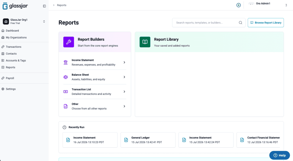 Build the report library that fits your business. Nothing you didn't ask for.